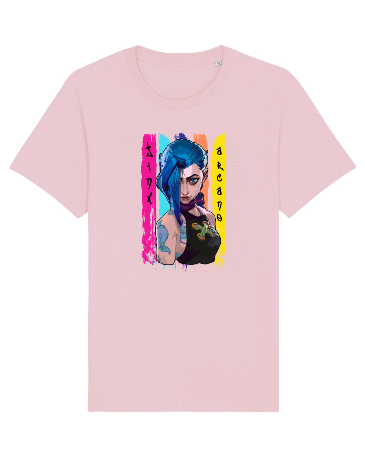Tricou mânecă scurtă Unisex Rocker Cotton Pink