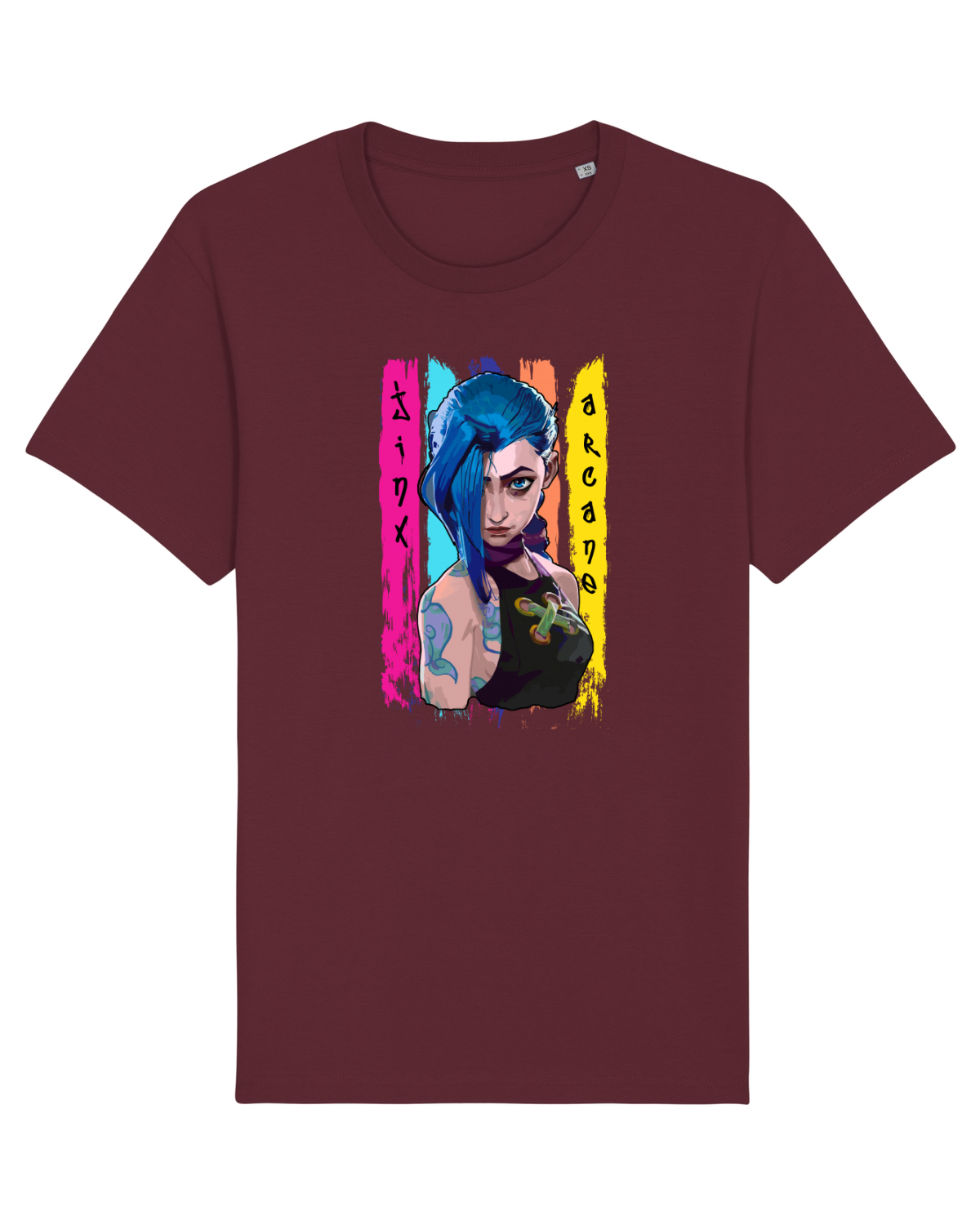 Tricou mânecă scurtă Unisex Rocker Burgundy