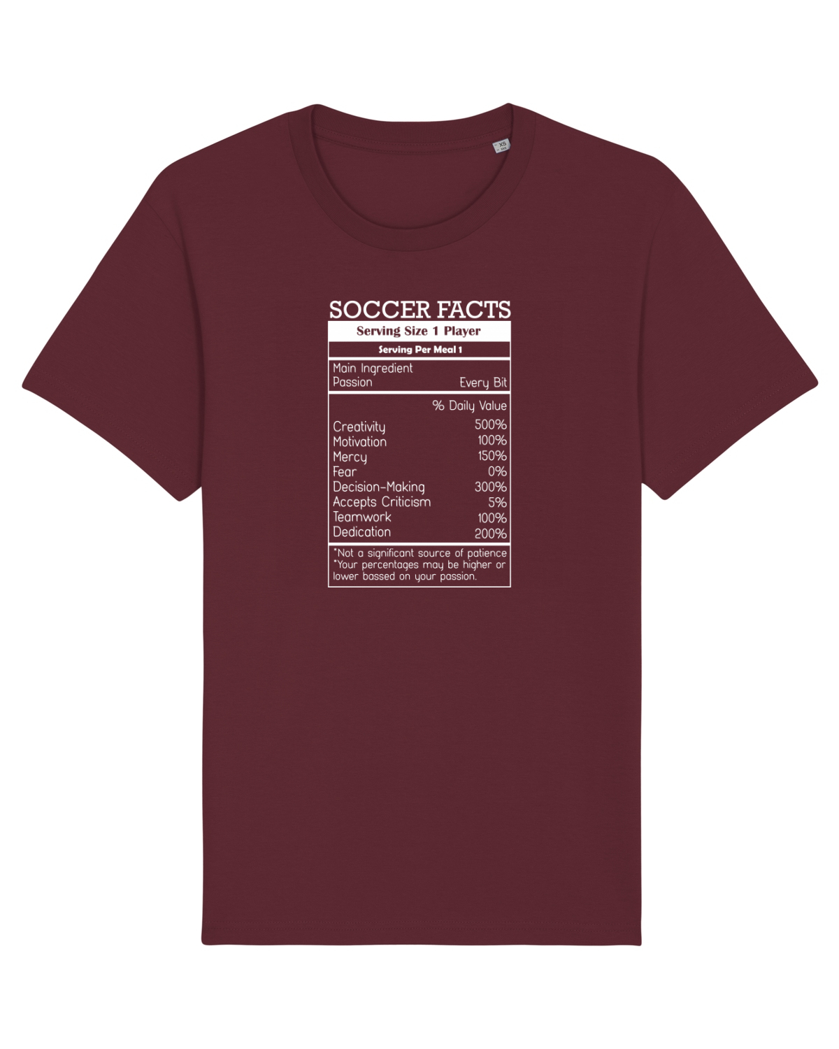 Tricou mânecă scurtă Unisex Rocker Burgundy