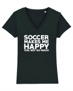 SOCCER Tricou mânecă scurtă guler V Damă Evoker