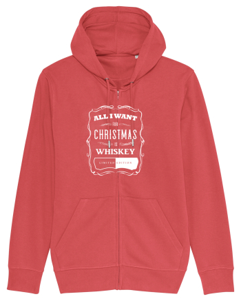 All I want for christmas is whiskey Carmine Red