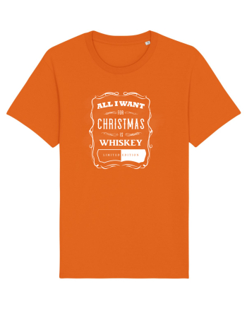 All I want for christmas is whiskey Bright Orange