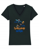 Enjoy Winter - Snowboard Lifestyle Tricou mânecă scurtă guler V Damă Evoker