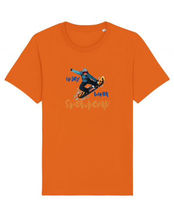 Enjoy Winter - Snowboard  Bright Orange