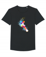 Just Snowboard  Tricou mânecă scurtă guler larg Bărbat Skater