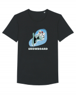 Snowboard  Tricou mânecă scurtă guler larg Bărbat Skater