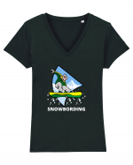 Snowboarding  Tricou mânecă scurtă guler V Damă Evoker