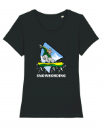 Snowboarding  Tricou mânecă scurtă guler larg fitted Damă Expresser