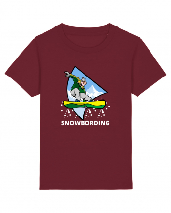 Snowboarding  Burgundy