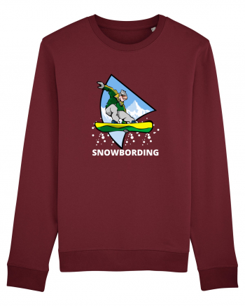 Snowboarding  Burgundy