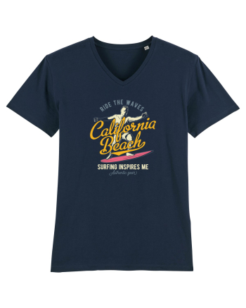 Ride the Waves California Beach French Navy