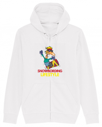 Snowboarding Lifestyle White