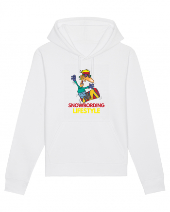 Snowboarding Lifestyle White