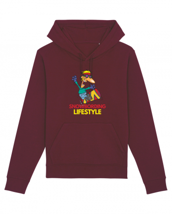 Snowboarding Lifestyle Burgundy