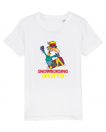 Snowboarding Lifestyle White