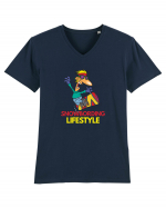 Snowboarding Lifestyle Tricou mânecă scurtă guler V Bărbat Presenter