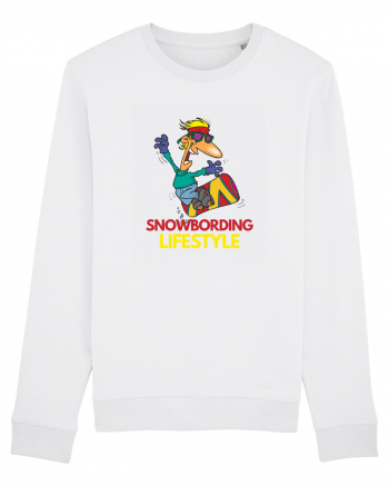 Snowboarding Lifestyle White