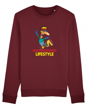 Snowboarding Lifestyle Burgundy