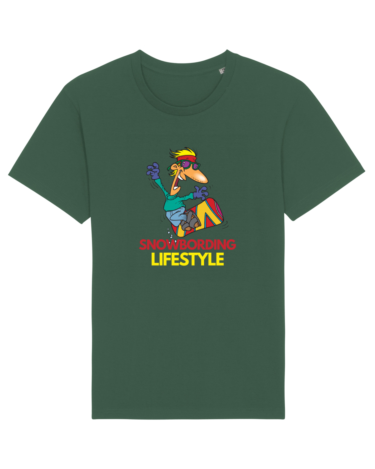 Tricou mânecă scurtă Unisex Rocker Bottle Green