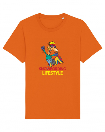 Snowboarding Lifestyle Bright Orange