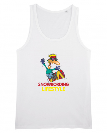 Snowboarding Lifestyle White