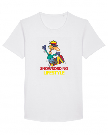 Snowboarding Lifestyle White