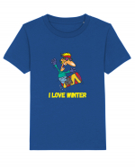 I Love Winter & Having Fun Snowboarding  Tricou mânecă scurtă  Copii Mini Creator