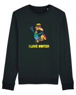 I Love Winter & Having Fun Snowboarding  Bluză mânecă lungă Unisex Rise