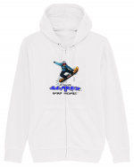 If You're Scared Stay Home! Snowboard Lifestyle Hanorac cu fermoar Unisex Connector