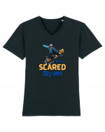 If You're Scared Stay Home! Tricou mânecă scurtă guler V Bărbat Presenter