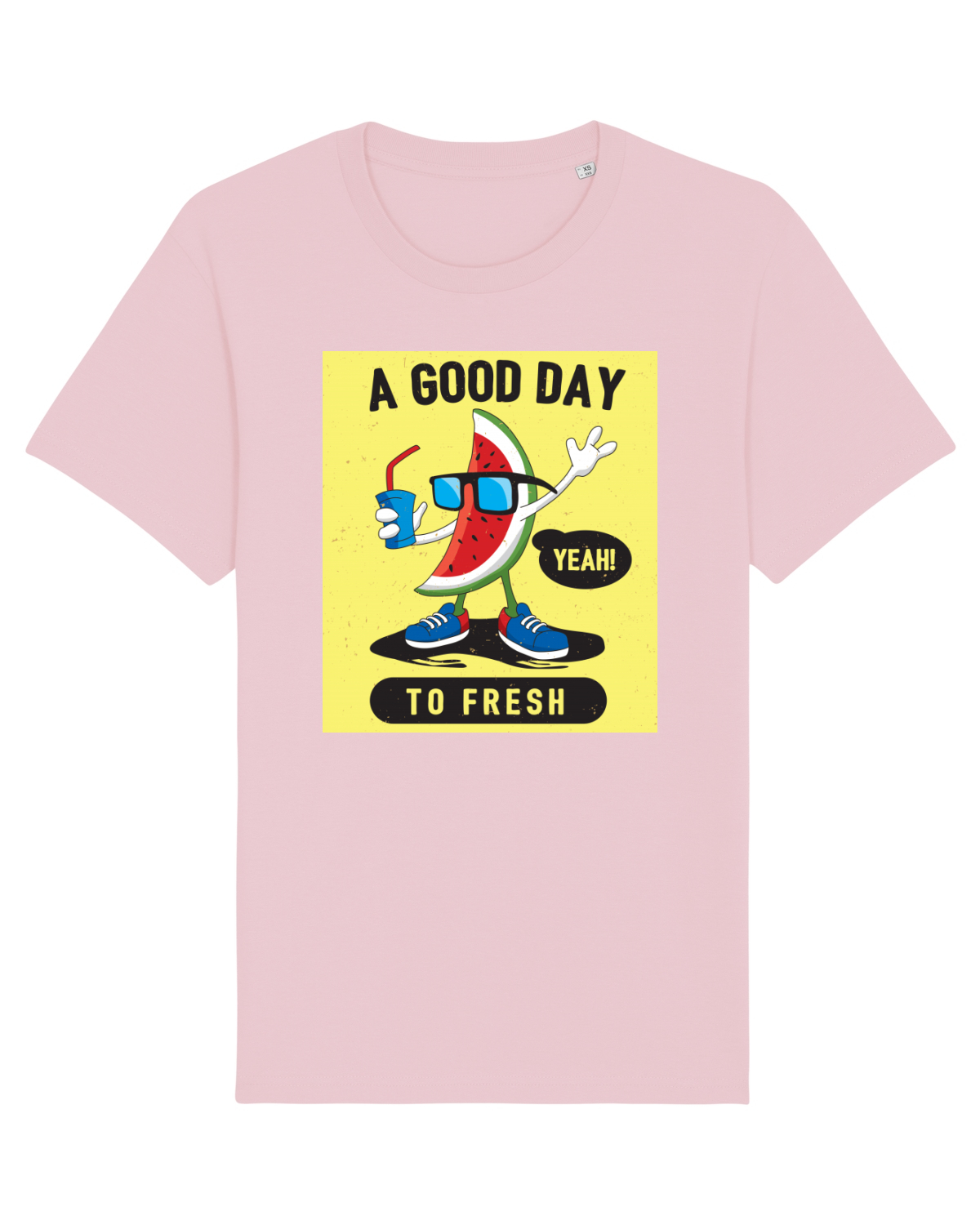 Tricou mânecă scurtă Unisex Rocker Cotton Pink