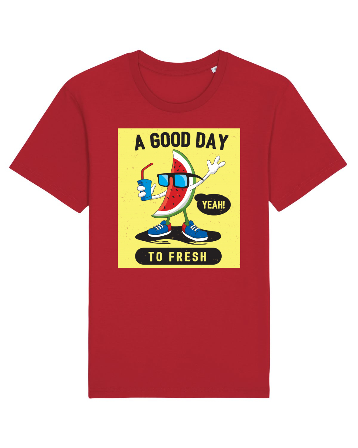 Tricou mânecă scurtă Unisex Rocker Red