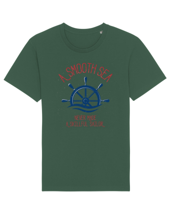 A Smooth Sea Never Made A Skillful Sailor Bottle Green