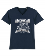 American Motorcycles Tricou mânecă scurtă guler V Bărbat Presenter