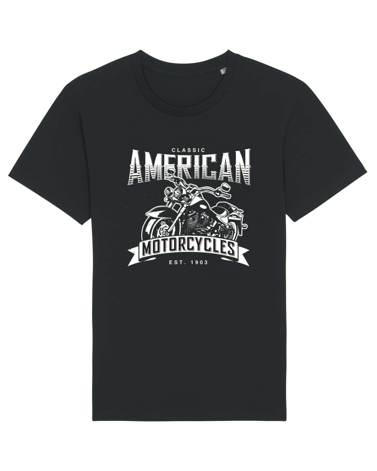 Tricou mânecă scurtă Unisex Rocker Black