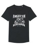 American Motorcycles Tricou mânecă scurtă guler larg Bărbat Skater
