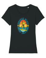 Paradise Beach Surfing Tricou mânecă scurtă guler larg fitted Damă Expresser