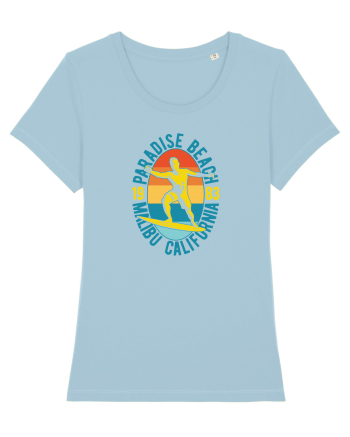 Paradise Beach Surfing Sky Blue