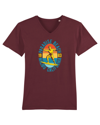 Paradise Beach Surfing Burgundy