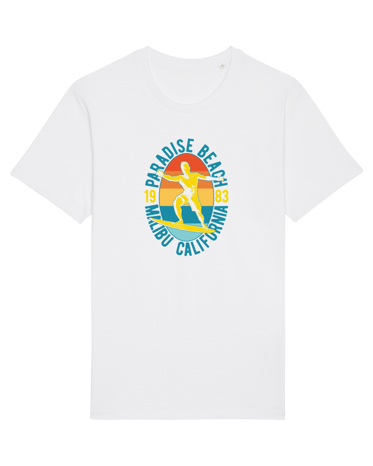 Tricou mânecă scurtă Unisex Rocker White