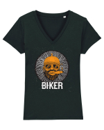 Biker Tricou mânecă scurtă guler V Damă Evoker