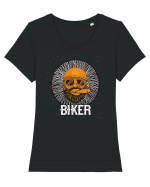 Biker Tricou mânecă scurtă guler larg fitted Damă Expresser