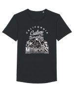 California Motorcycles Tricou mânecă scurtă guler larg Bărbat Skater