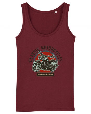 Classic Motorcycles Burgundy