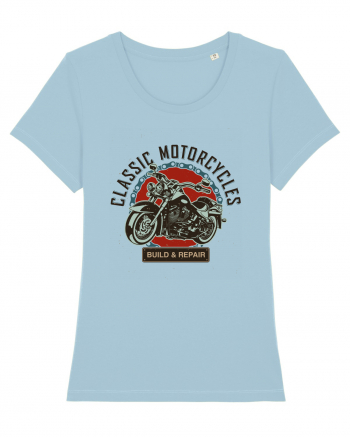 Classic Motorcycles Sky Blue