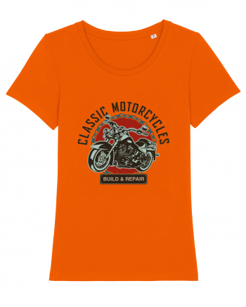 Classic Motorcycles Bright Orange