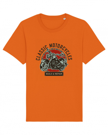 Classic Motorcycles Bright Orange