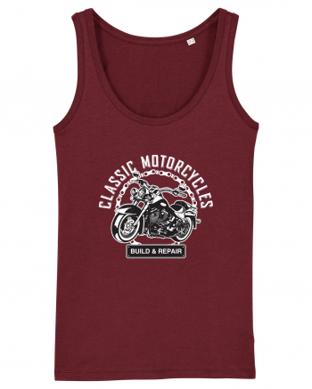Classic Motorcycles Burgundy