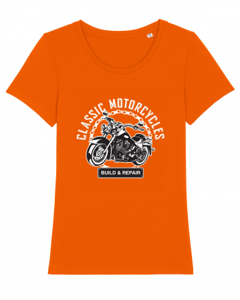 Classic Motorcycles Bright Orange