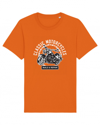 Classic Motorcycles Bright Orange